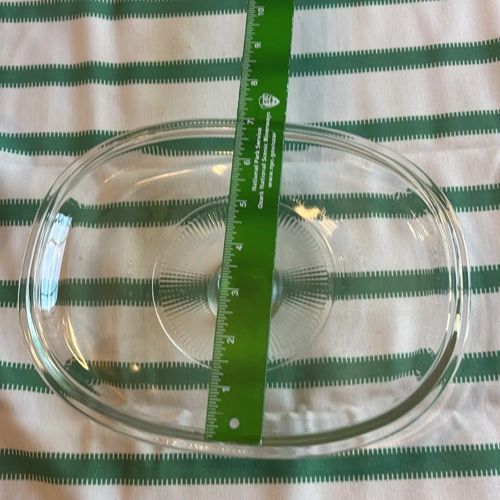Pyrex oval  Clear Glass Lid 4 F12C